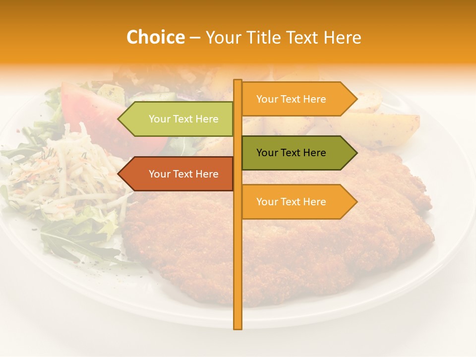 Vegetable Delicious Fillet PowerPoint Template