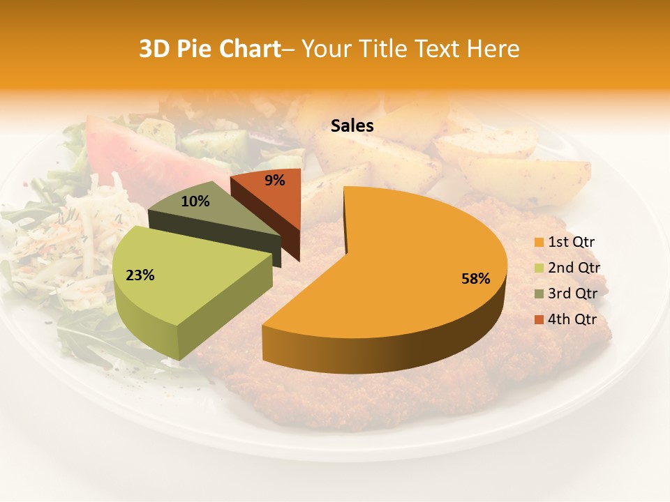 Vegetable Delicious Fillet PowerPoint Template