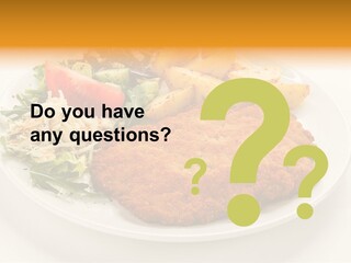 Vegetable Delicious Fillet PowerPoint Template