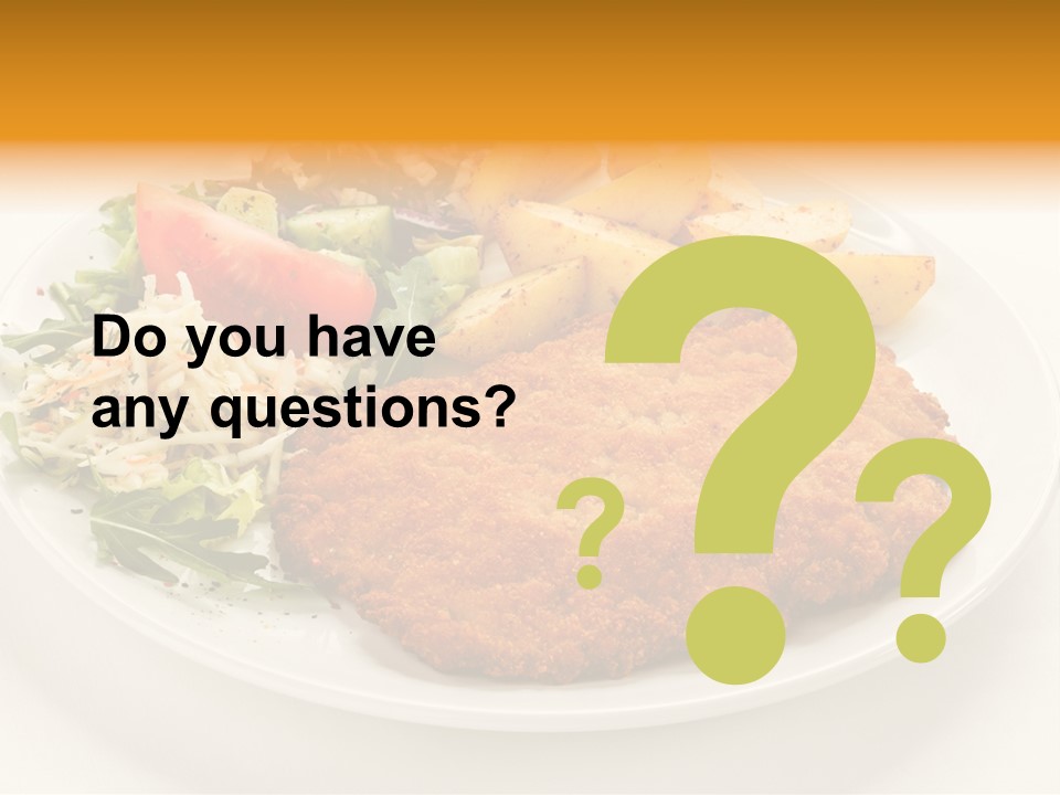 Vegetable Delicious Fillet PowerPoint Template