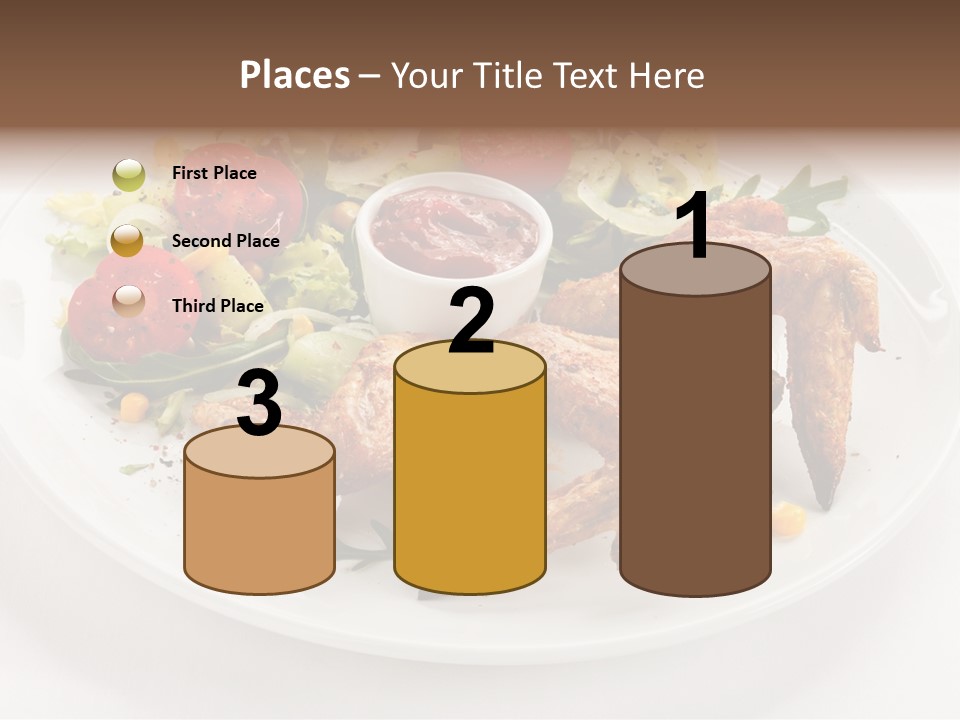 Ketchup Dining Lettuce PowerPoint Template