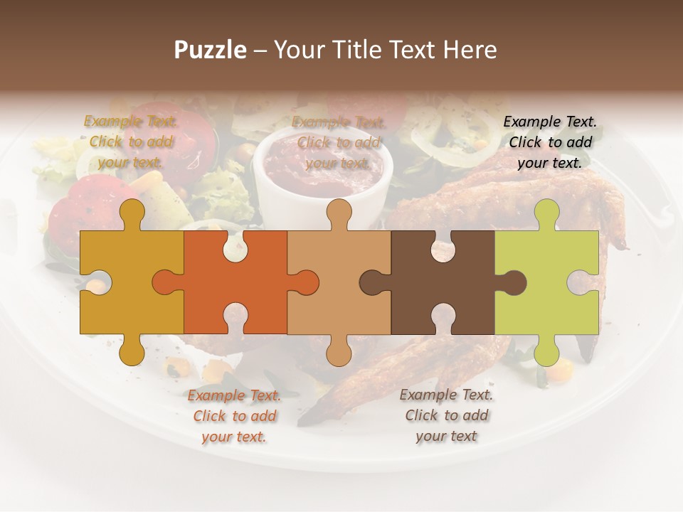 Ketchup Dining Lettuce PowerPoint Template