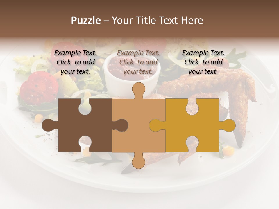Ketchup Dining Lettuce PowerPoint Template