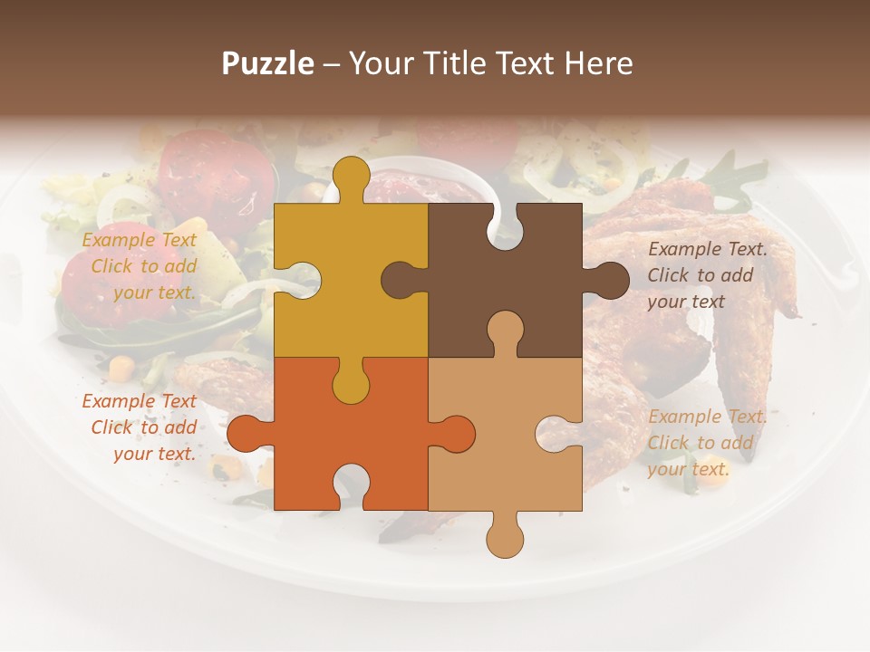 Ketchup Dining Lettuce PowerPoint Template