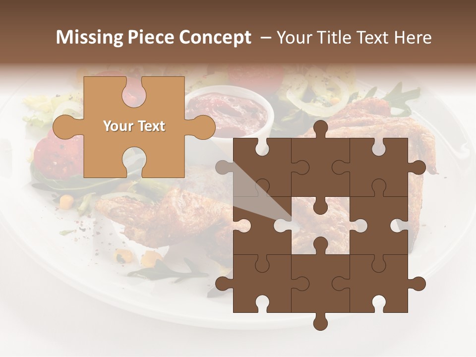Ketchup Dining Lettuce PowerPoint Template