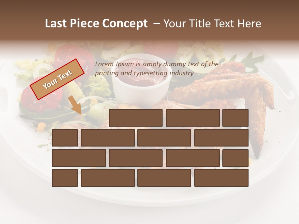 Ketchup Dining Lettuce PowerPoint Template