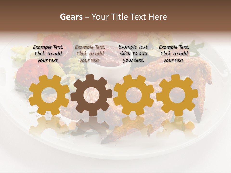 Ketchup Dining Lettuce PowerPoint Template