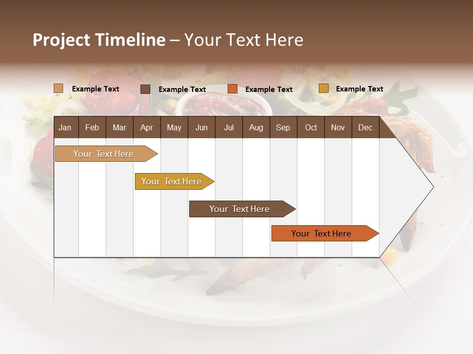 Ketchup Dining Lettuce PowerPoint Template