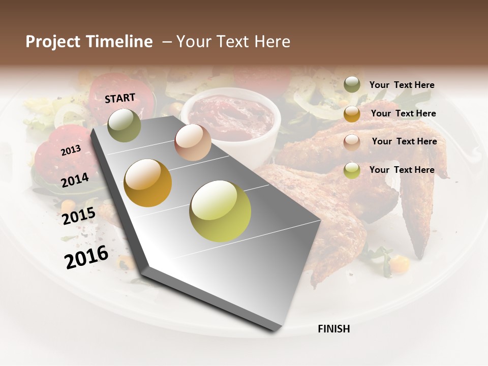 Ketchup Dining Lettuce PowerPoint Template