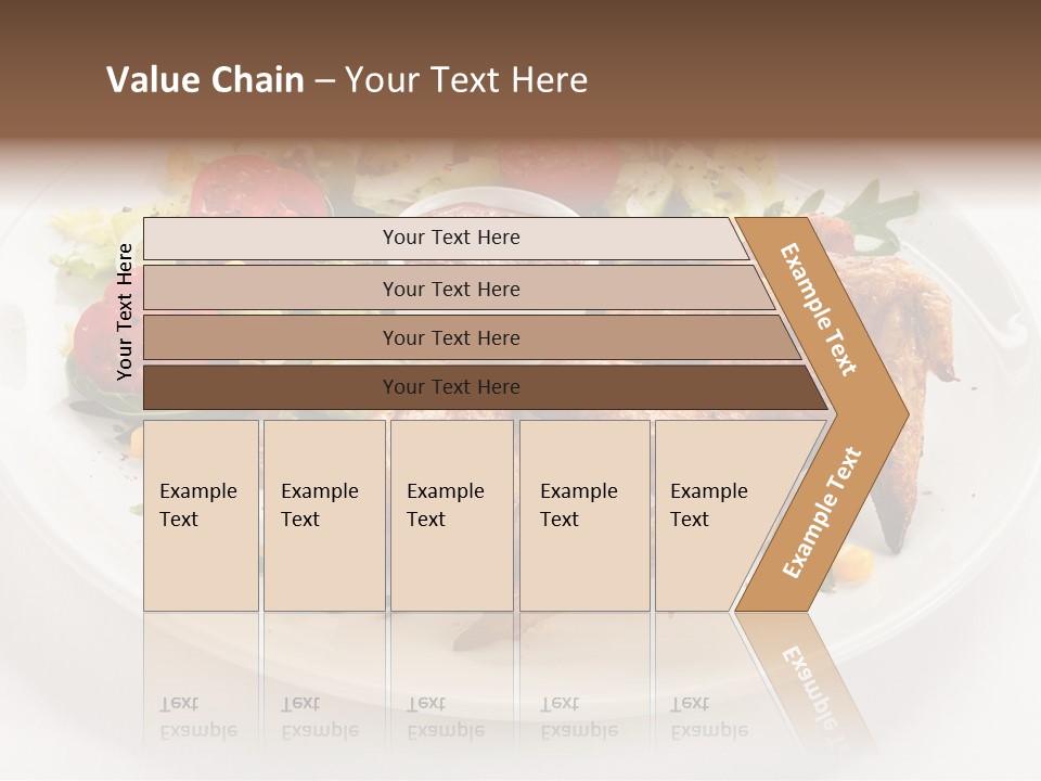 Ketchup Dining Lettuce PowerPoint Template