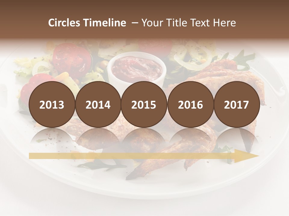 Ketchup Dining Lettuce PowerPoint Template