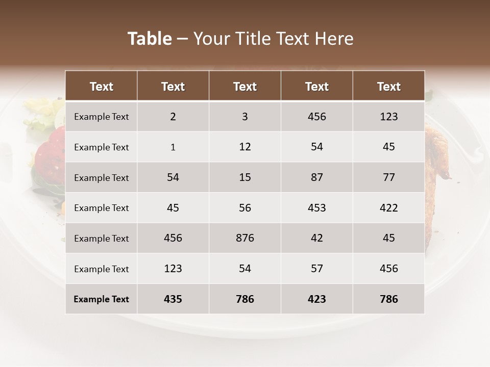 Ketchup Dining Lettuce PowerPoint Template