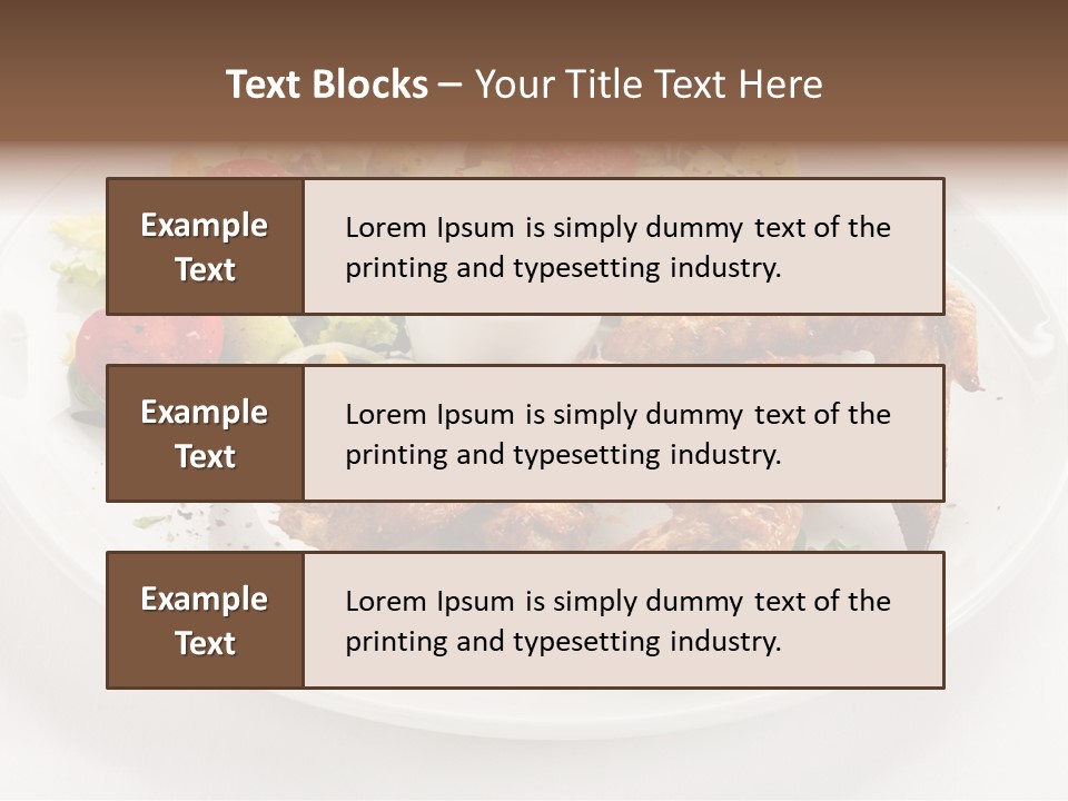 Ketchup Dining Lettuce PowerPoint Template