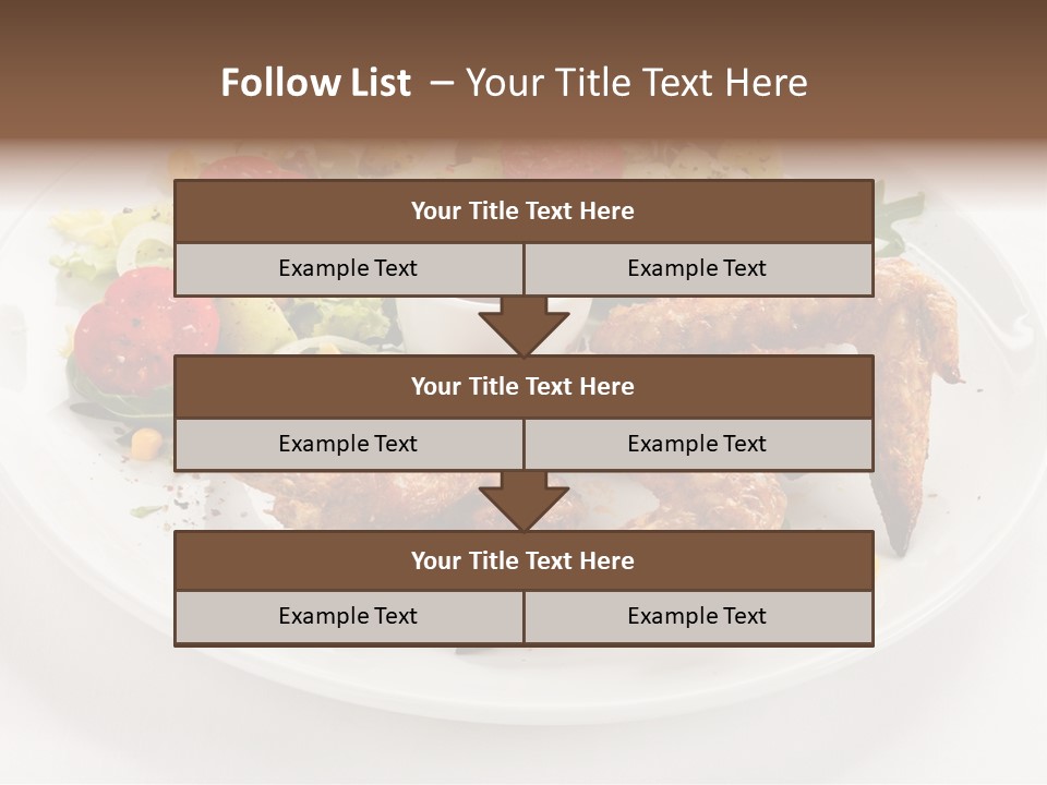 Ketchup Dining Lettuce PowerPoint Template
