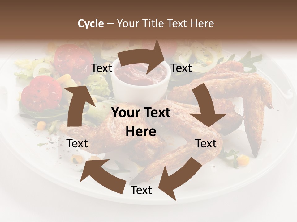 Ketchup Dining Lettuce PowerPoint Template