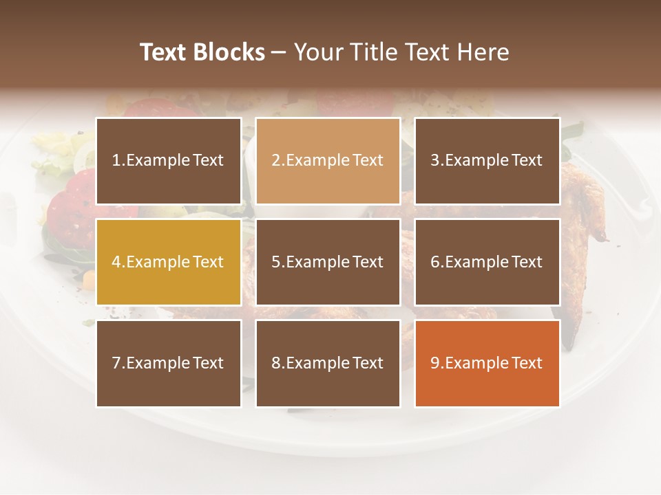 Ketchup Dining Lettuce PowerPoint Template