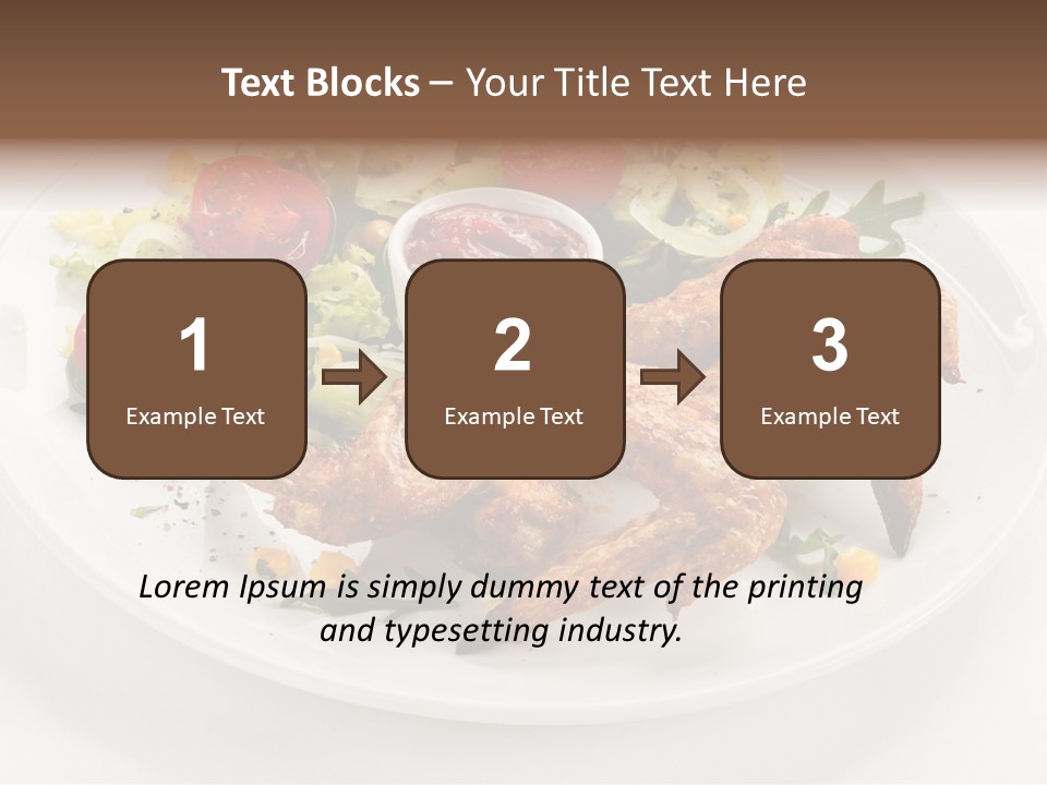 Ketchup Dining Lettuce PowerPoint Template
