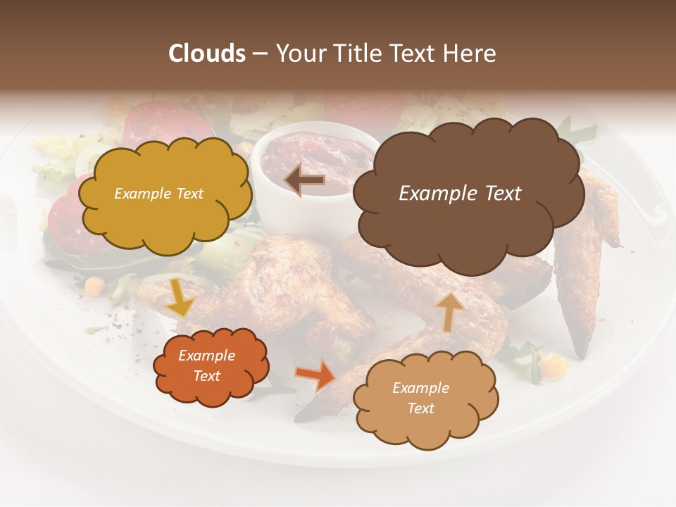 Ketchup Dining Lettuce PowerPoint Template