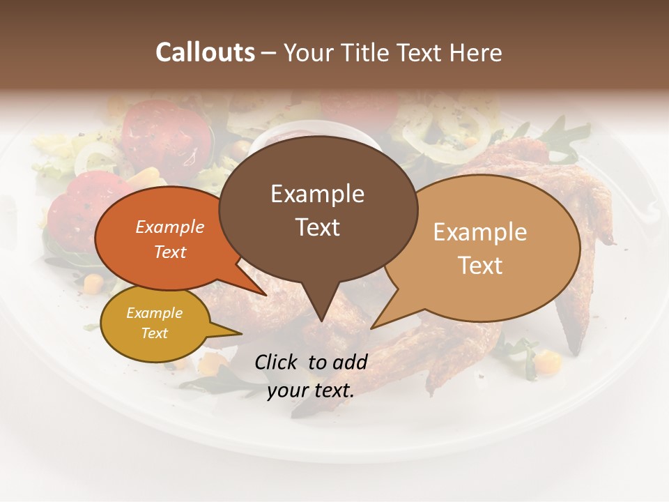 Ketchup Dining Lettuce PowerPoint Template