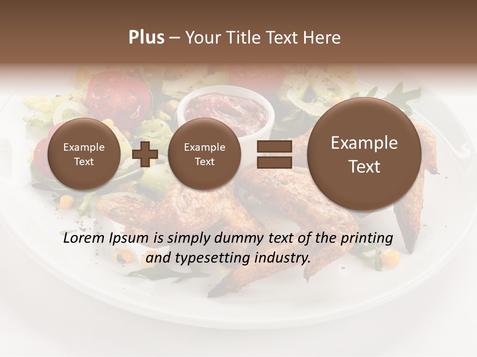 Ketchup Dining Lettuce PowerPoint Template