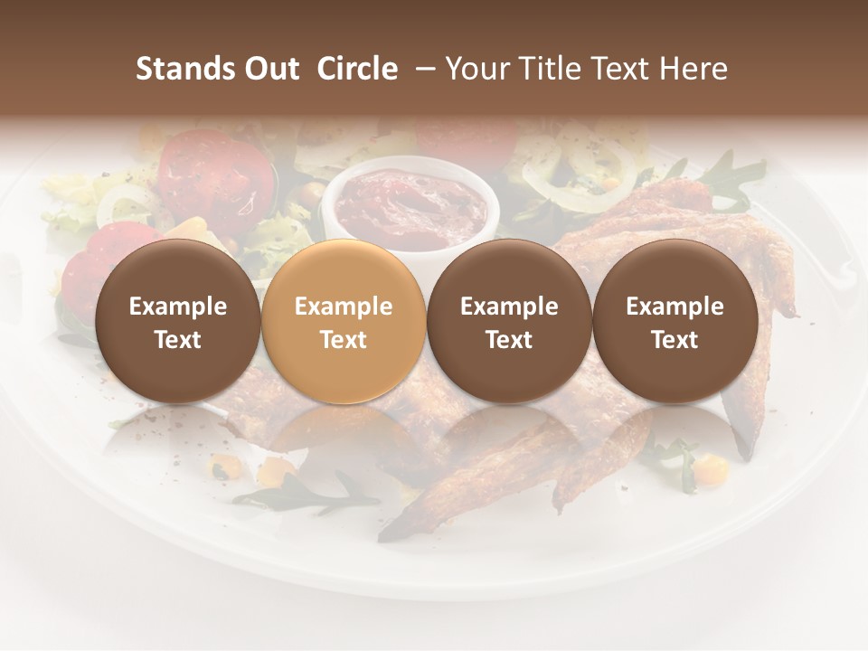 Ketchup Dining Lettuce PowerPoint Template