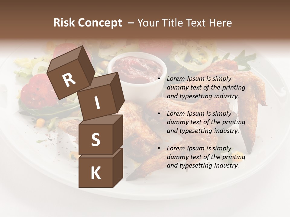 Ketchup Dining Lettuce PowerPoint Template