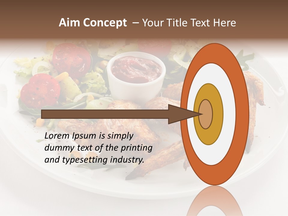 Ketchup Dining Lettuce PowerPoint Template
