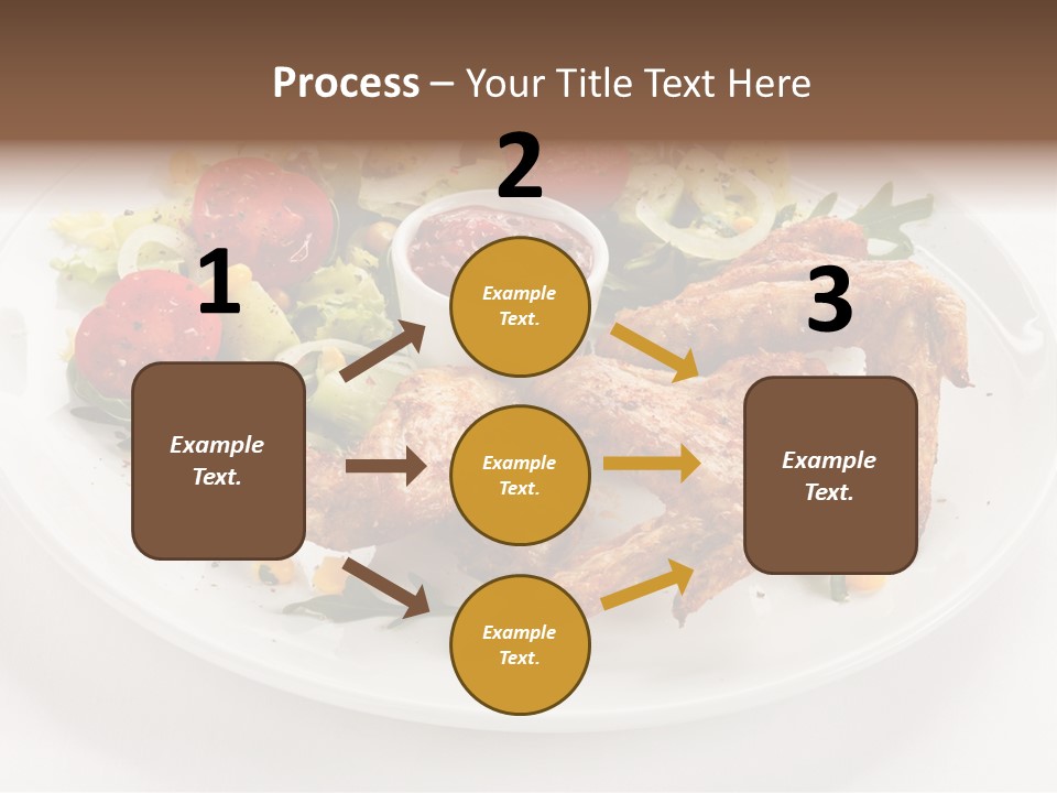 Ketchup Dining Lettuce PowerPoint Template