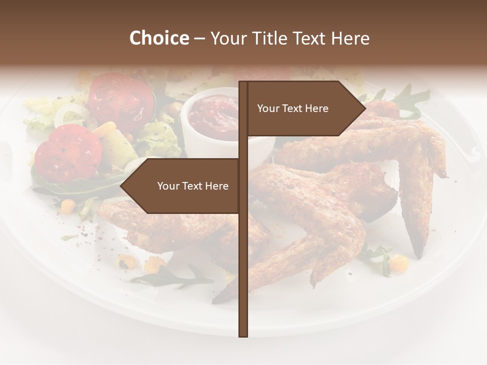 Ketchup Dining Lettuce PowerPoint Template