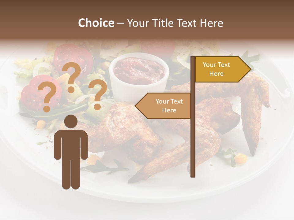 Ketchup Dining Lettuce PowerPoint Template