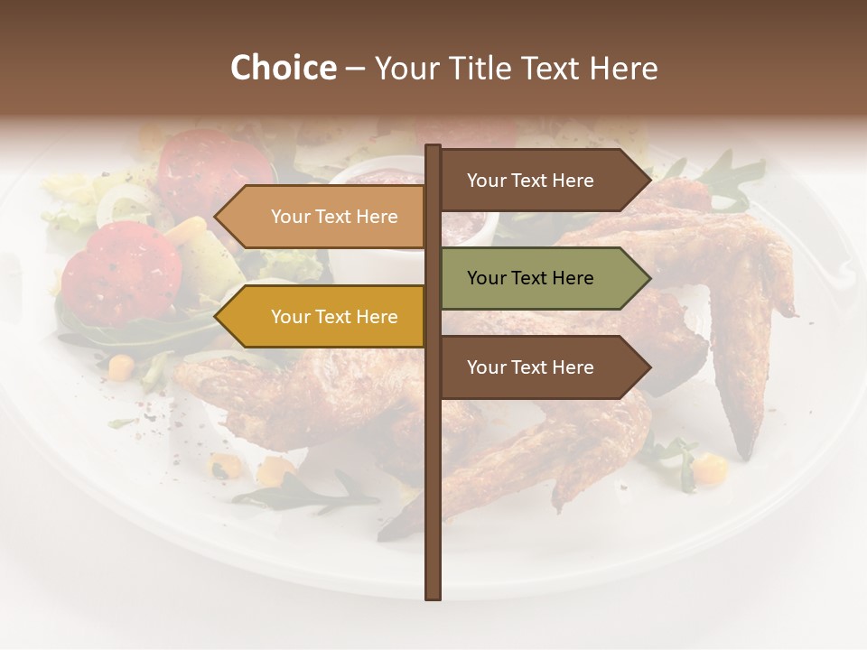 Ketchup Dining Lettuce PowerPoint Template