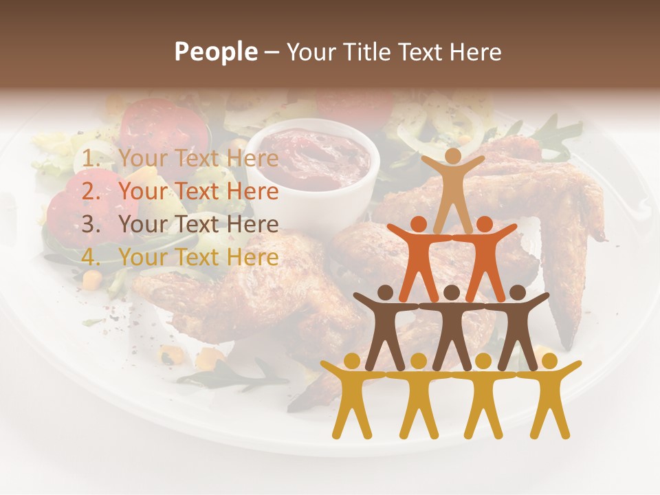 Ketchup Dining Lettuce PowerPoint Template