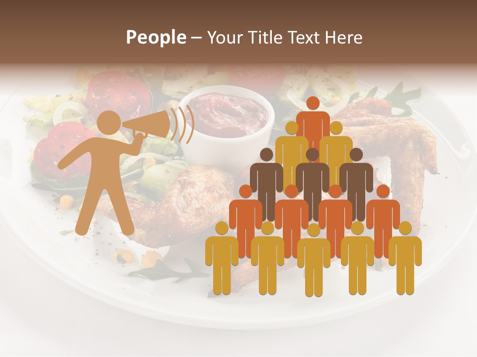 Ketchup Dining Lettuce PowerPoint Template