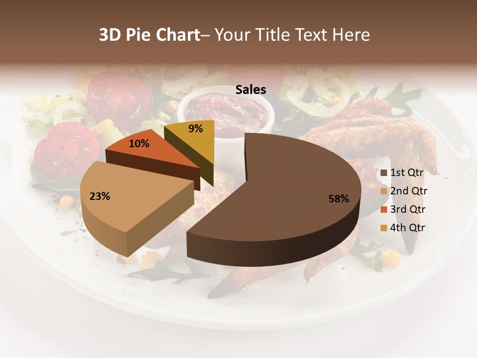 Ketchup Dining Lettuce PowerPoint Template