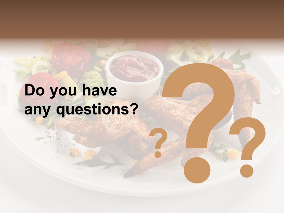 Ketchup Dining Lettuce PowerPoint Template