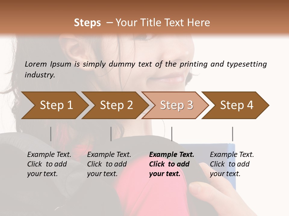 Rucksack Background Pupil PowerPoint Template