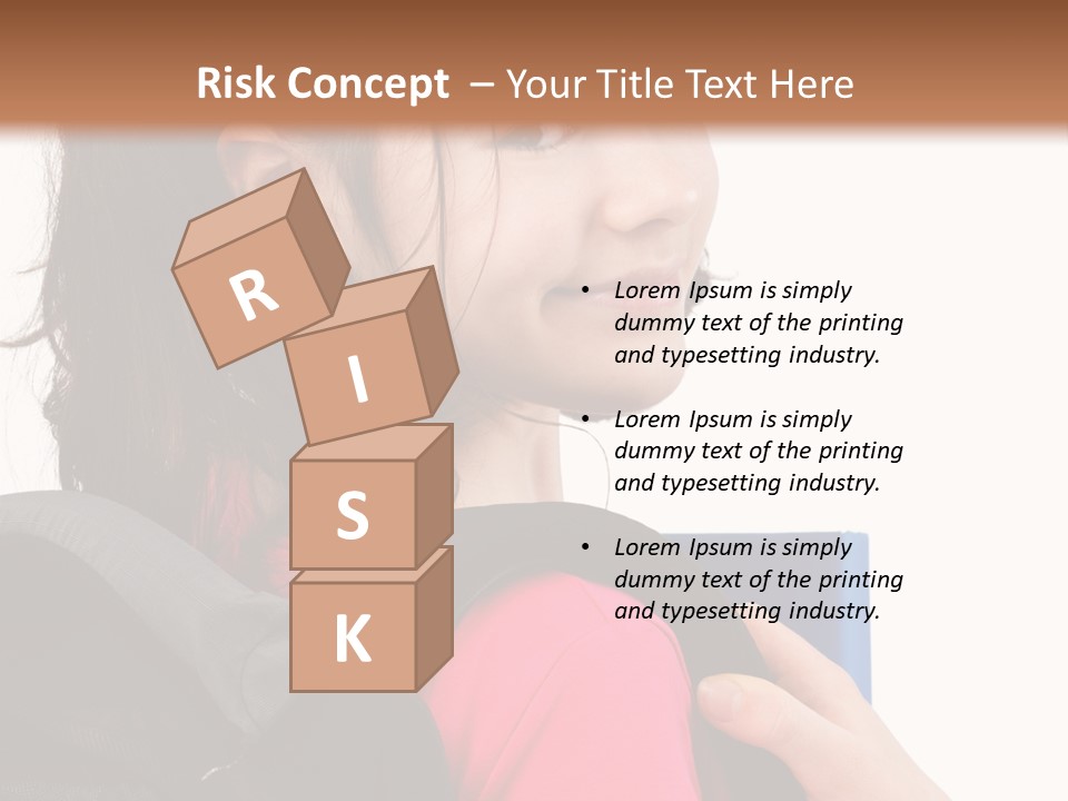 Rucksack Background Pupil PowerPoint Template