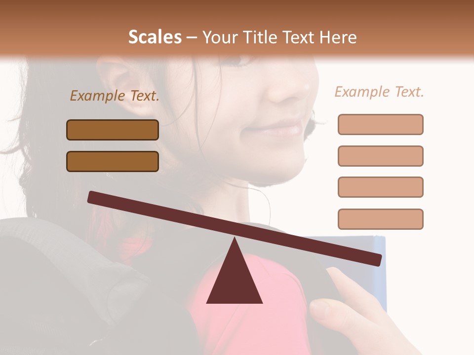 Rucksack Background Pupil PowerPoint Template