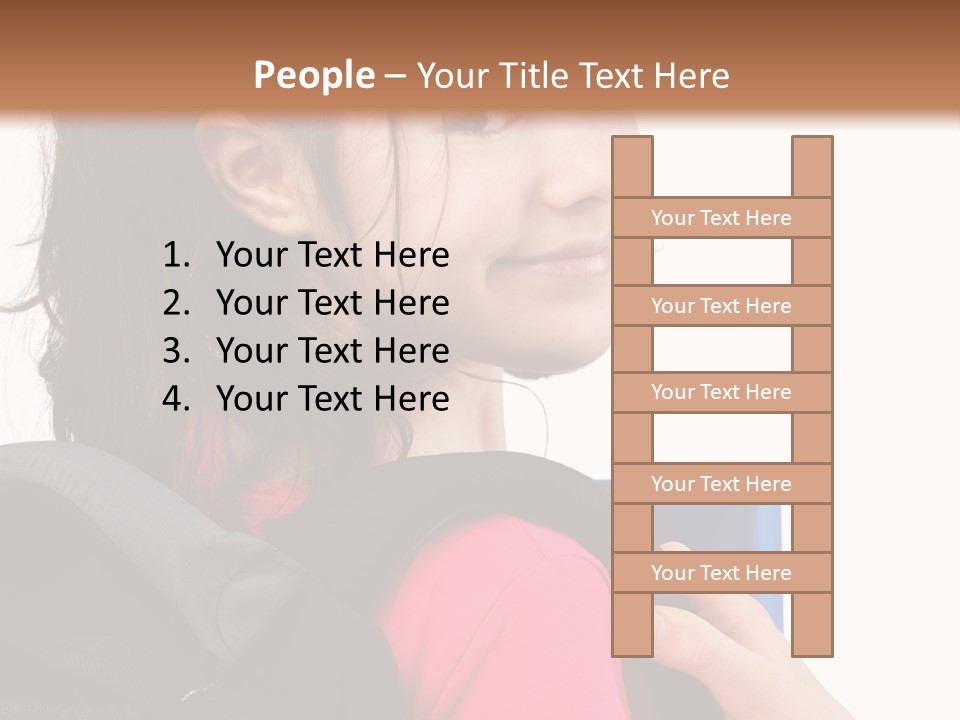 Rucksack Background Pupil PowerPoint Template