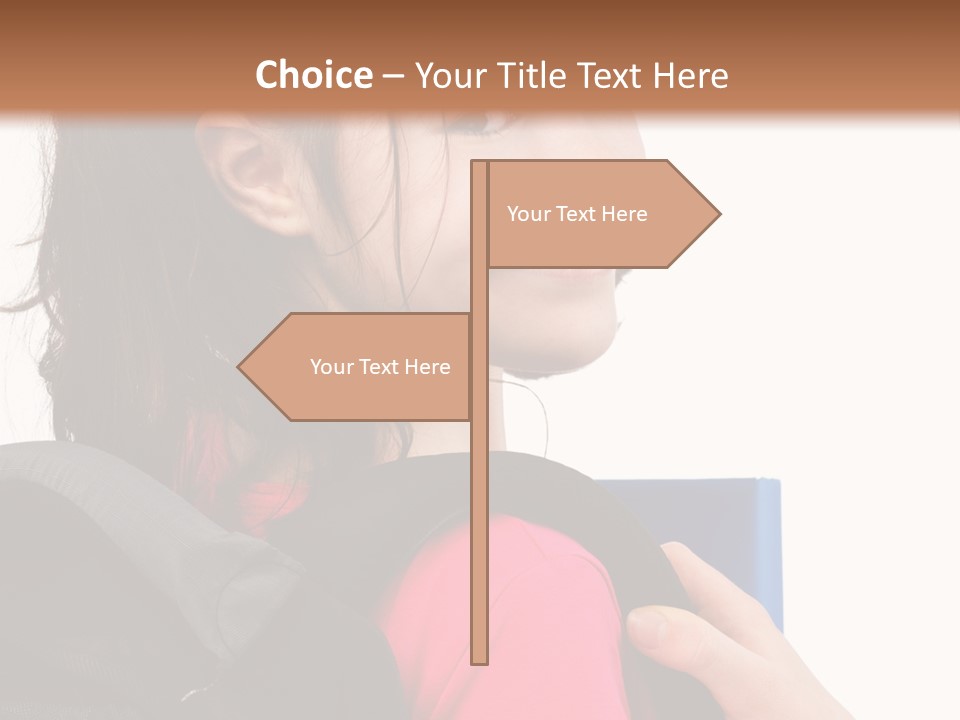 Rucksack Background Pupil PowerPoint Template