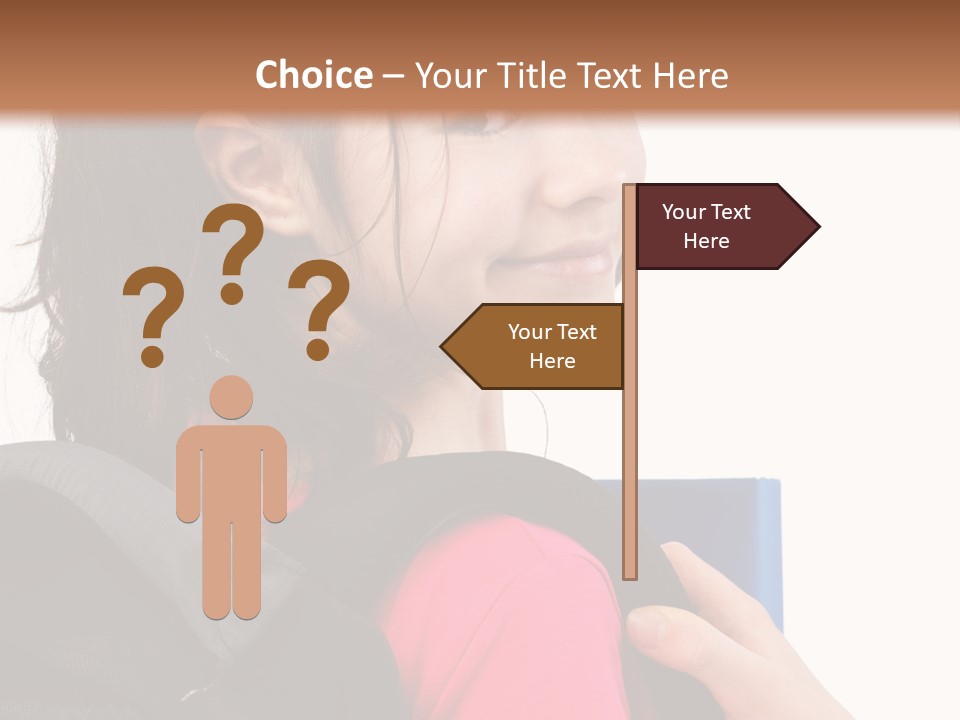 Rucksack Background Pupil PowerPoint Template