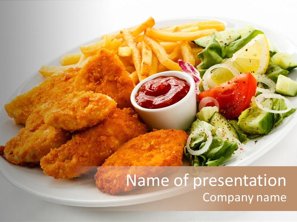 Bbq Fast Food Dining PowerPoint Template