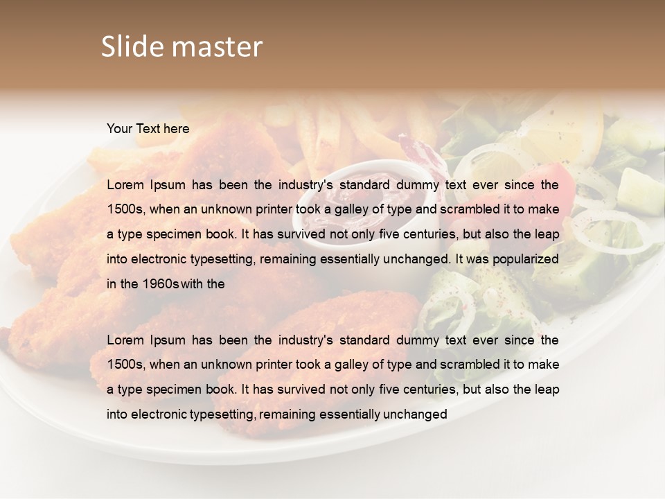 Bbq Fast Food Dining PowerPoint Template