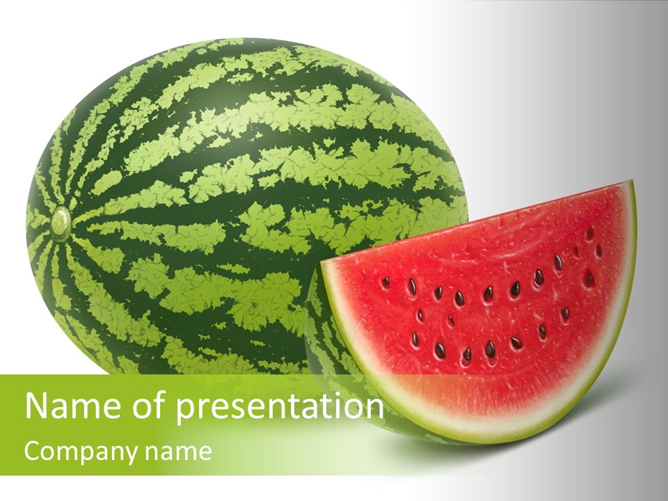 Summer Slice Fruits PowerPoint Template