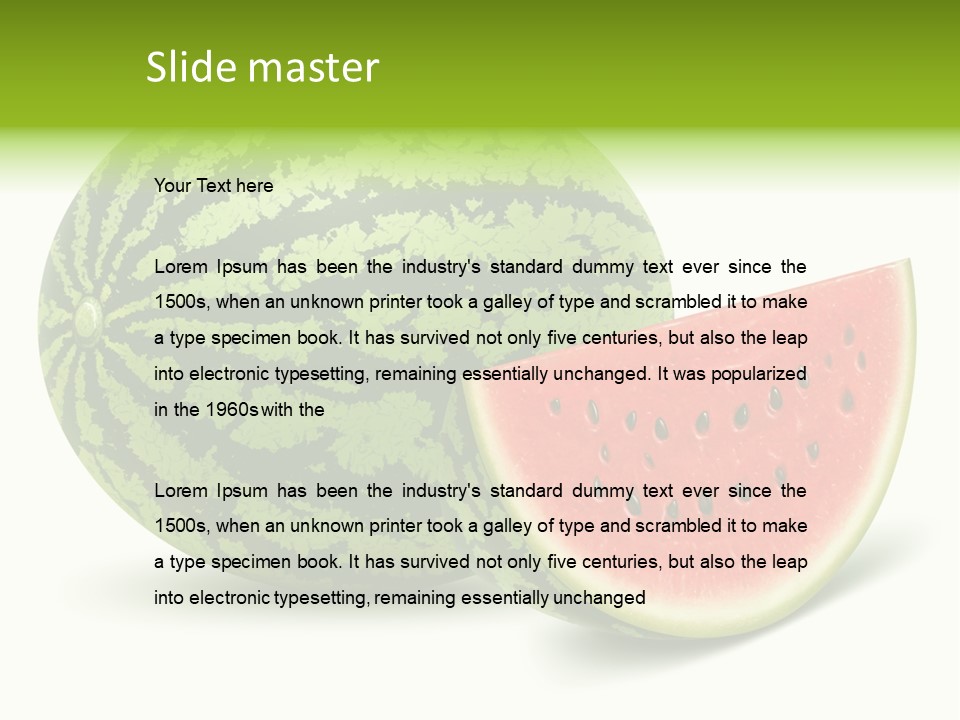 Summer Slice Fruits PowerPoint Template