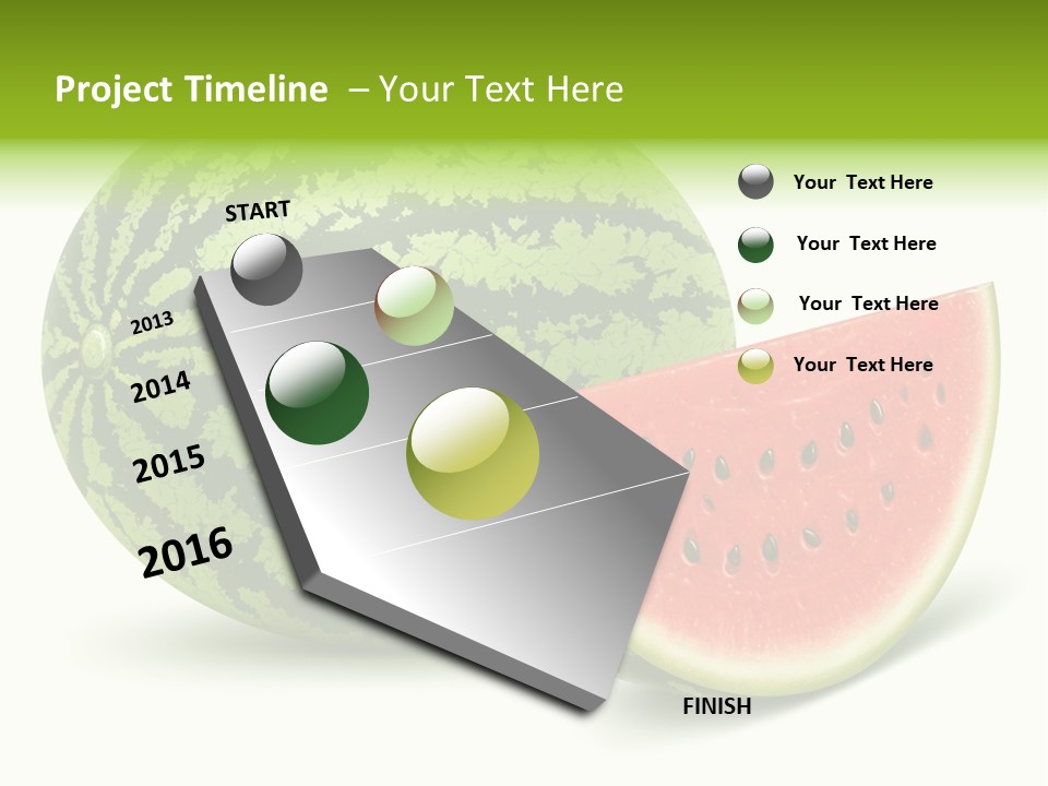 Summer Slice Fruits PowerPoint Template