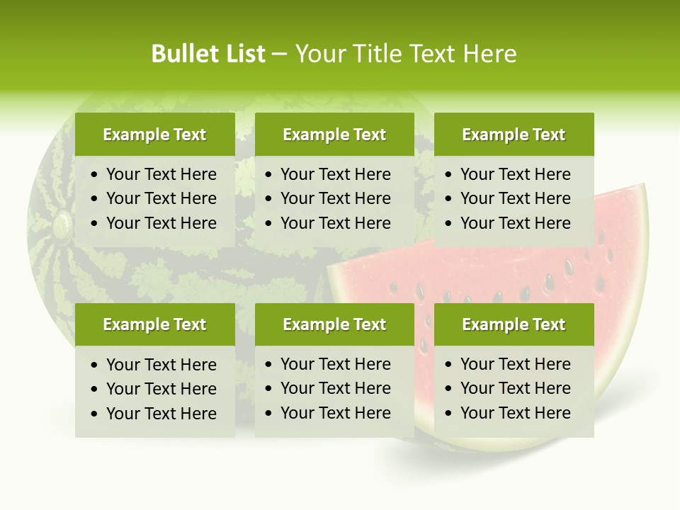 Summer Slice Fruits PowerPoint Template