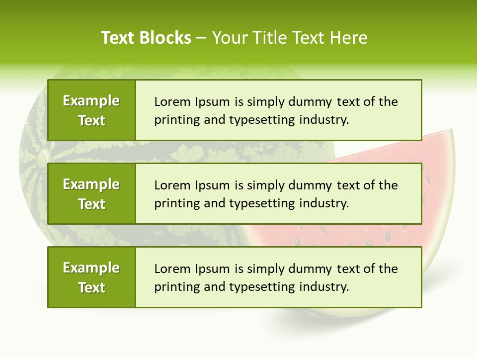 Summer Slice Fruits PowerPoint Template