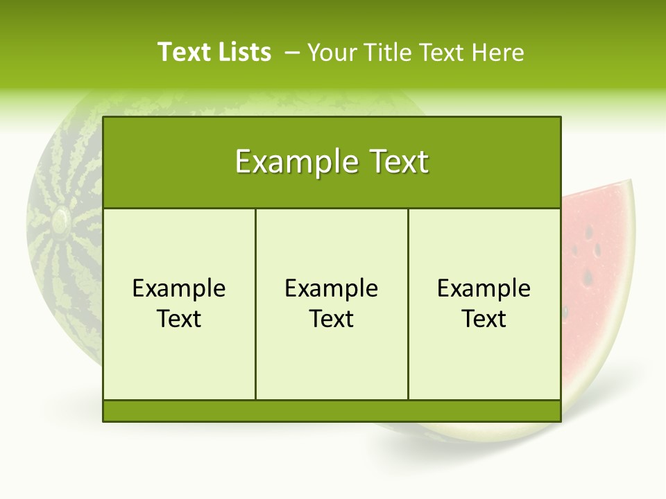 Summer Slice Fruits PowerPoint Template