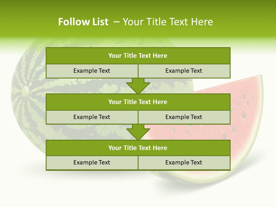 Summer Slice Fruits PowerPoint Template